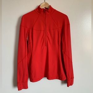 RED VINTAGE LULULEMON RUNNING PULLOVER